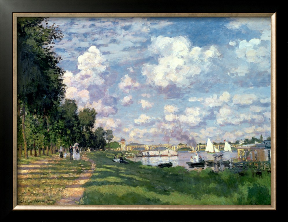 The Marina At Argenteuil, 1872-Claude Monet Painting